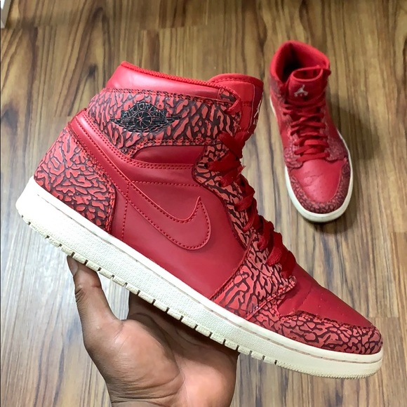 Jordan | Shoes | Air Jordan Retro Red Elephant Print Men 115 | Poshmark